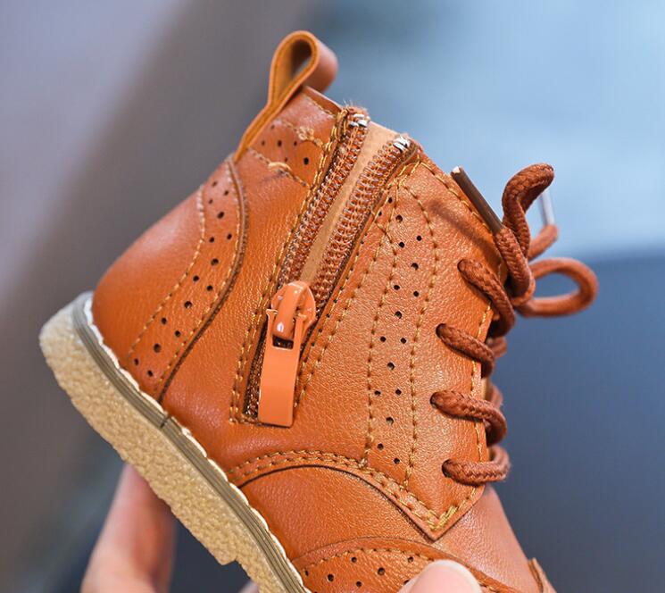 Baby Boys' Brogue Soft Sole First Walker Shoes