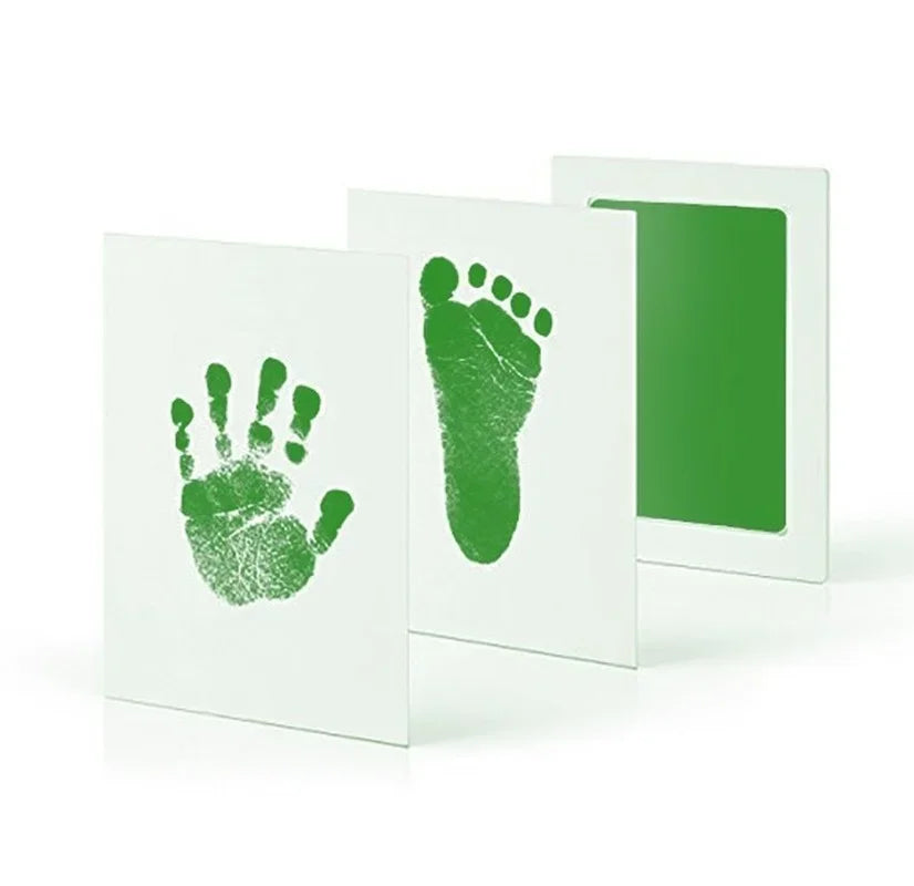 Baby Handprint & Footprint Inkless Ink Pad Kit for Newborn Keepsakes & Pet Prints