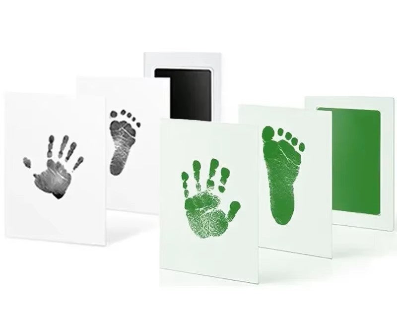 Baby Handprint & Footprint Inkless Ink Pad Kit for Newborn Keepsakes & Pet Prints