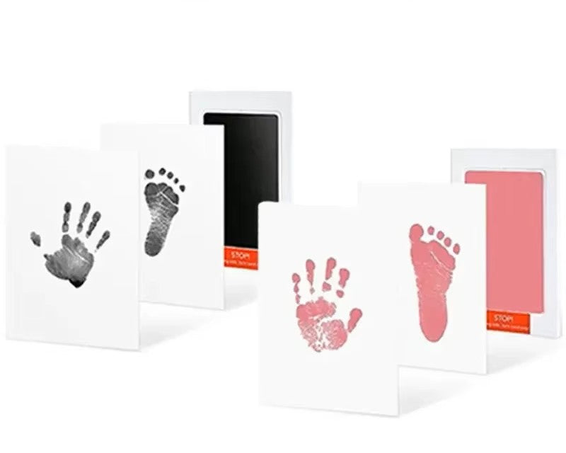 Baby Handprint & Footprint Inkless Ink Pad Kit for Newborn Keepsakes & Pet Prints