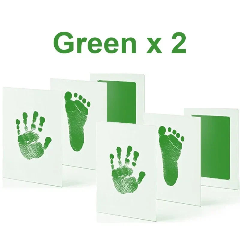 Baby Handprint & Footprint Inkless Ink Pad Kit for Newborn Keepsakes & Pet Prints