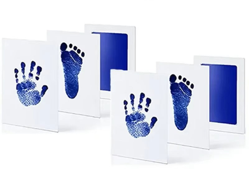 Baby Handprint & Footprint Inkless Ink Pad Kit for Newborn Keepsakes & Pet Prints