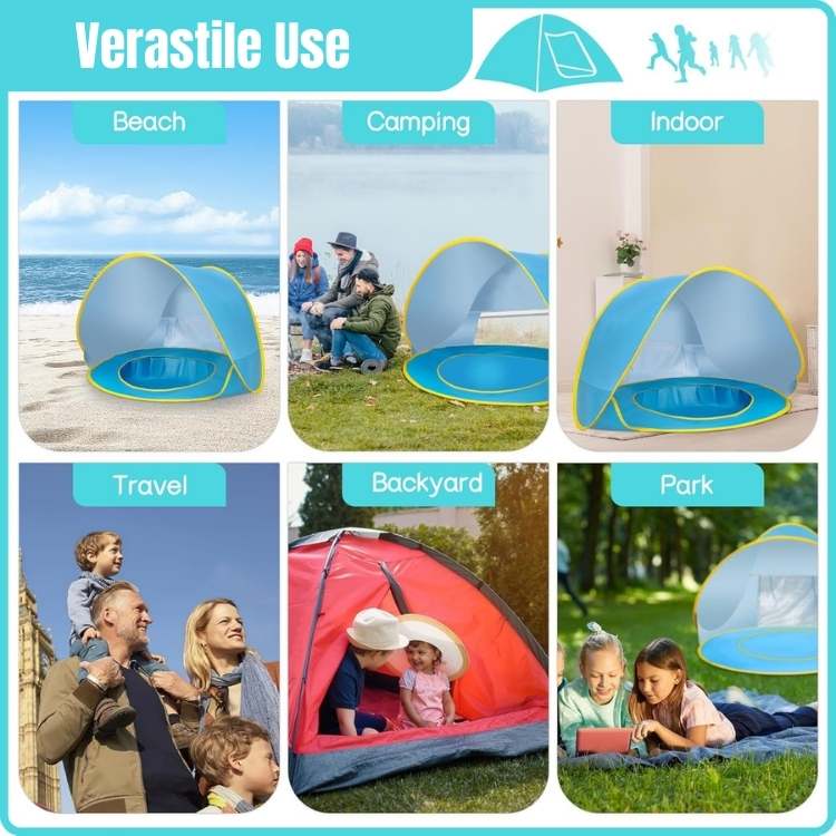 Baby Pop-Up Beach Tent with Built-in Pool