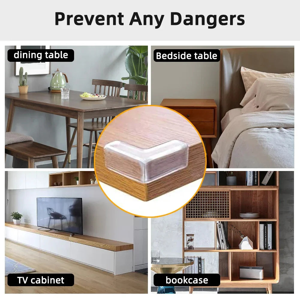 Baby Safety Clear Corner Protectors - Set of 10