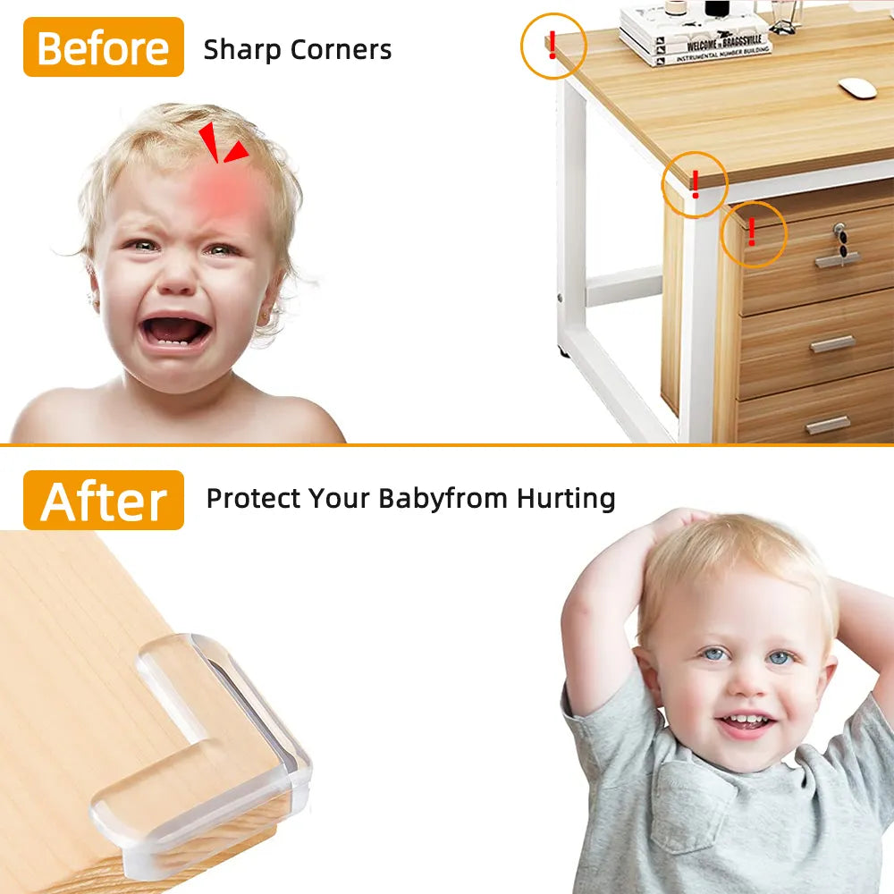 Baby Safety Clear Corner Protectors - Set of 10