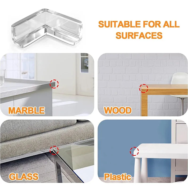 Baby Safety Clear Corner Protectors - Set of 10