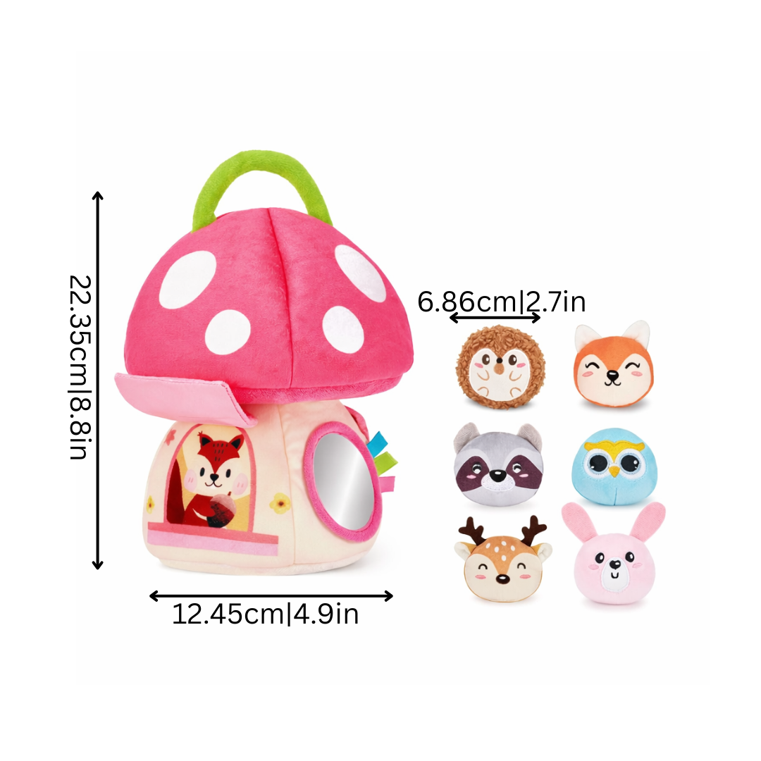 Baby Sensory Crinkle Mushroom Activity Toy for Exploration