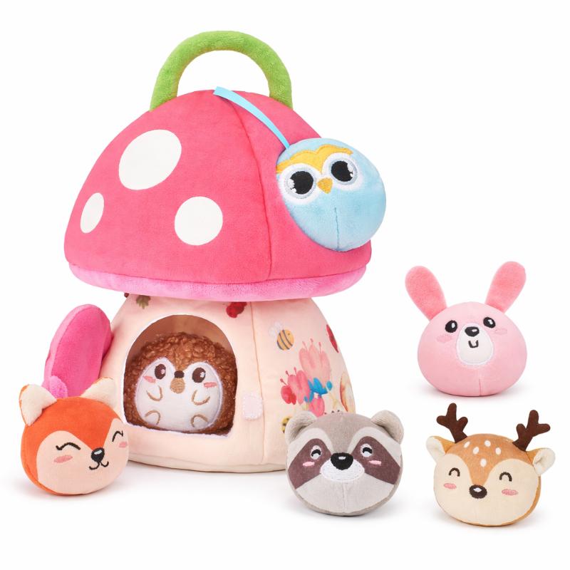 Baby Sensory Crinkle Mushroom Activity Toy for Exploration