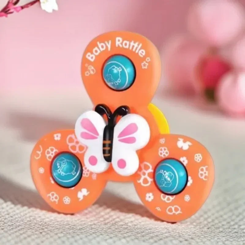 Baby Sensory Suction Spinner Toys (3 Pieces)