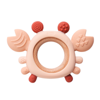 Baby Silicone Crab Teether Toy for Soothing Gums