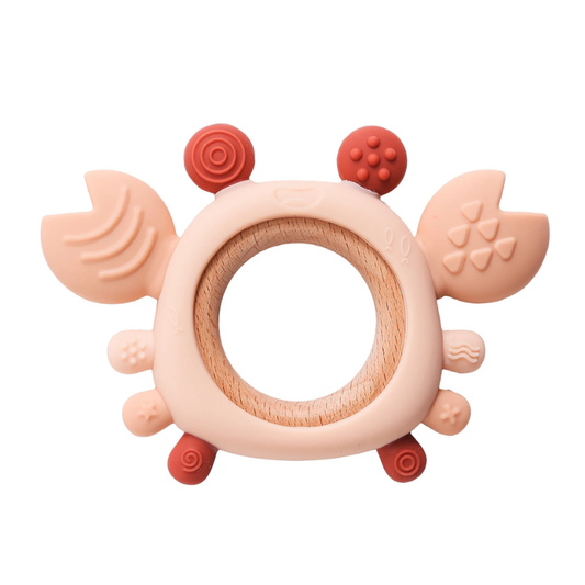 Baby Silicone Crab Teether Toy for Soothing Gums