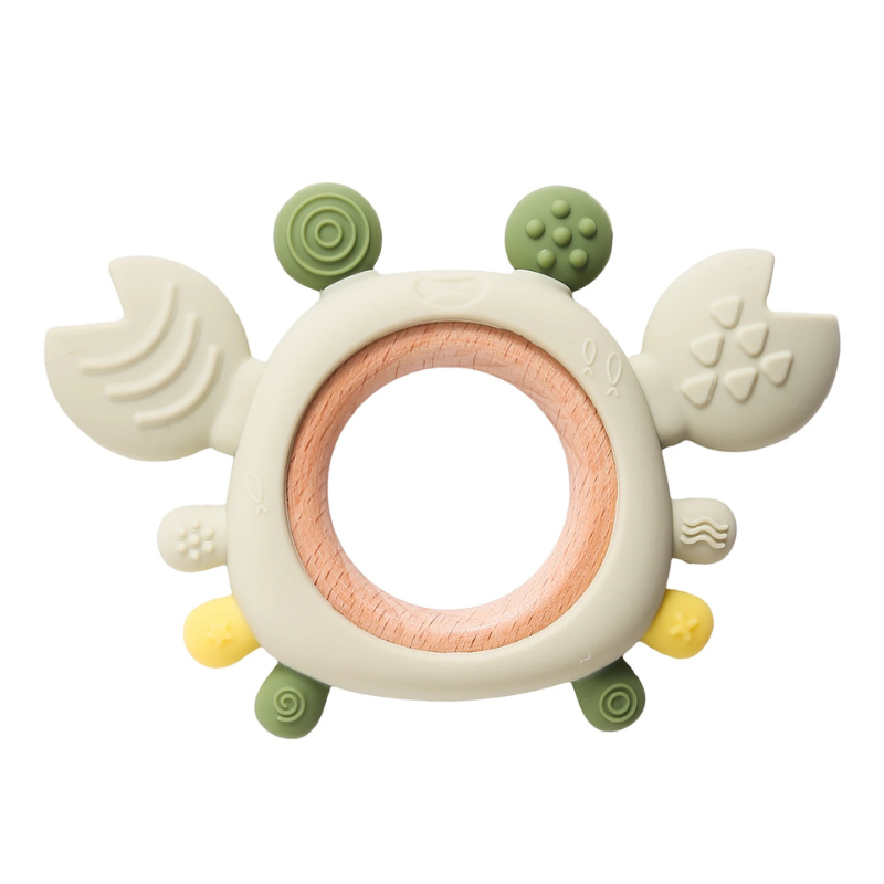 Baby Silicone Crab Teether Toy for Soothing Gums