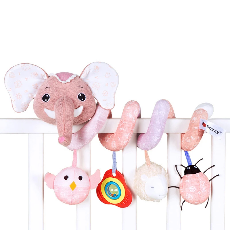 Baby Spiral Car Seat & Pram Toy for Sensory Development