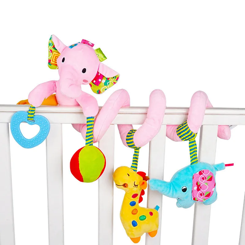 Baby Spiral Car Seat & Pram Toy for Sensory Development