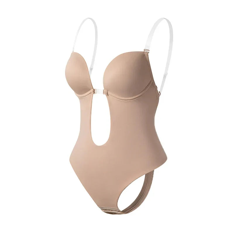 Backless Bodysuit Bra for Invisible Support