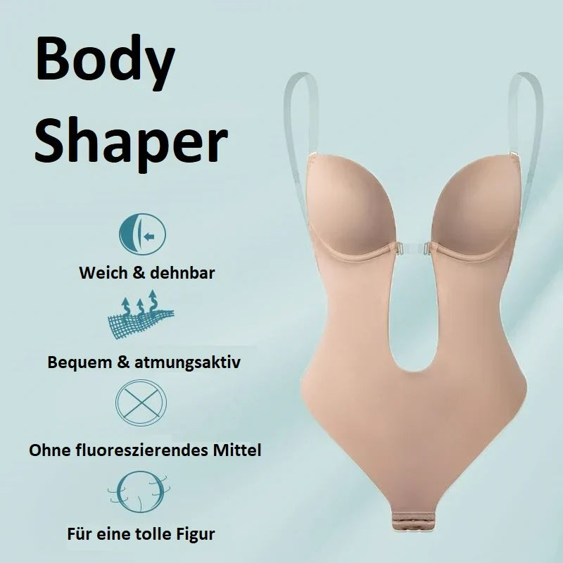 Backless Bodysuit Bra for Invisible Support