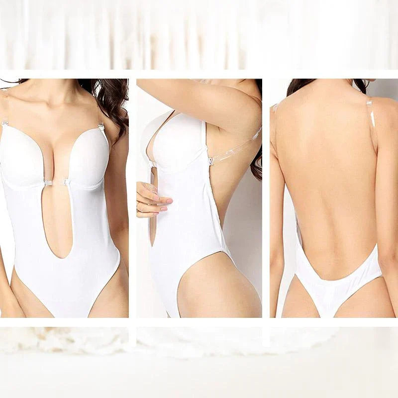 Backless Bodysuit Bra for Invisible Support