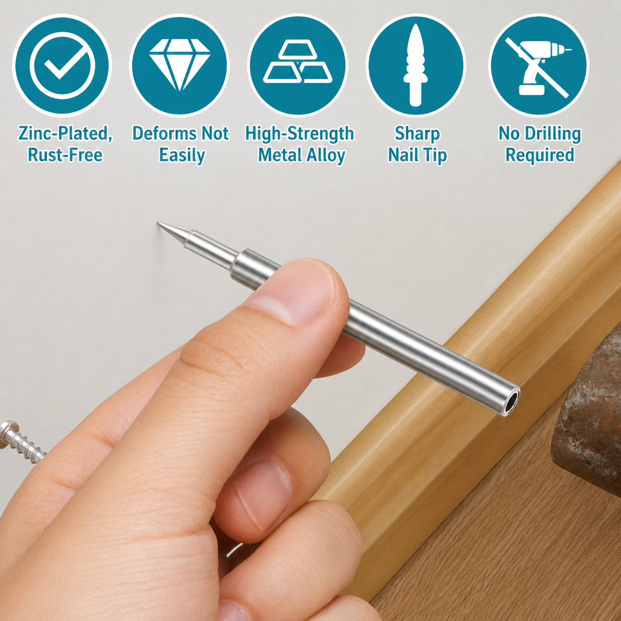 Baseboards | Baseboard Nail Set | Double-Head System Installation | BaseFix Pro