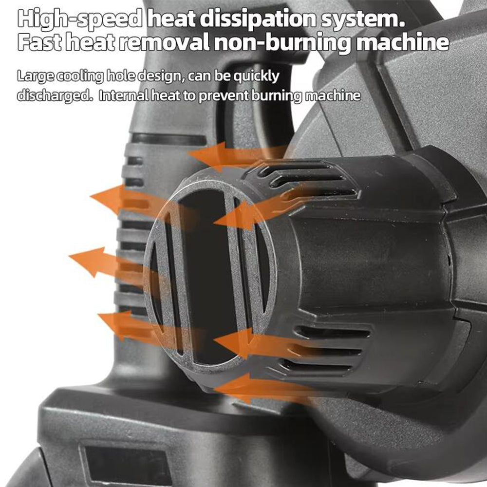Battery-powered blower/leaves blower – ideal for cleaning or gardening
