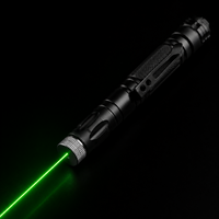 Battery-powered laser pointer with focus adjustment - aluminum construction with long range