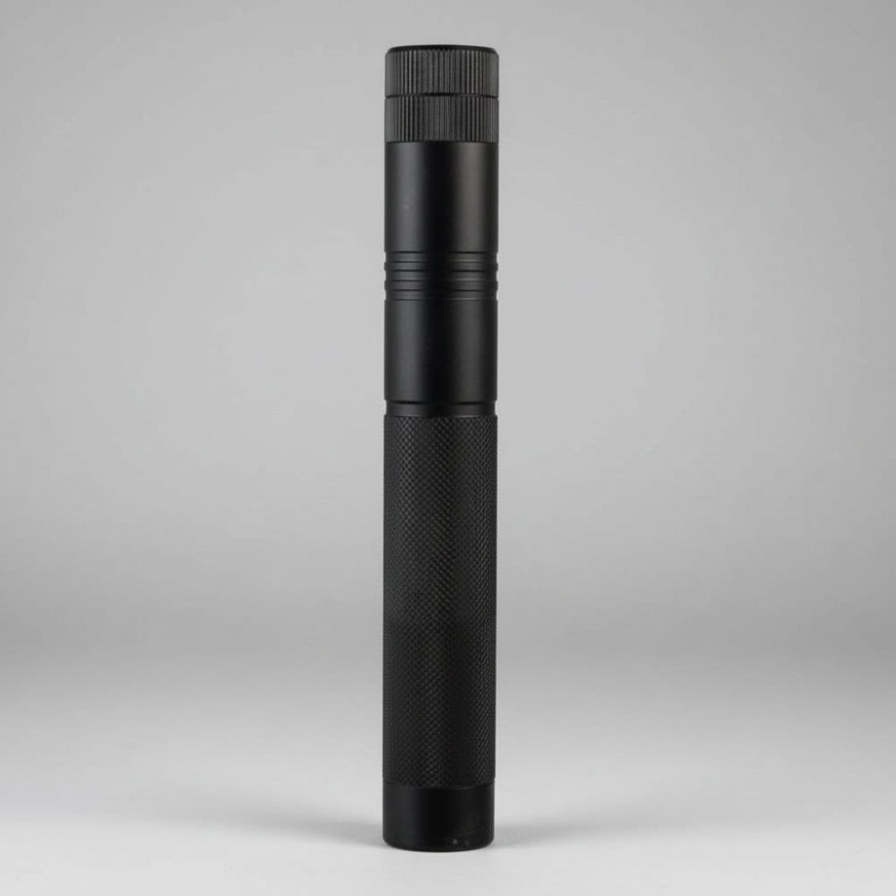 Battery-powered laser pointer with focus adjustment - aluminum construction with long range