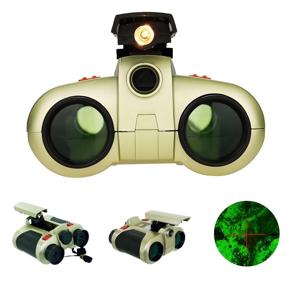 Binoculars | Night Vision Binoculars for Kids | 4x30 Magnification | Robust and Waterproof