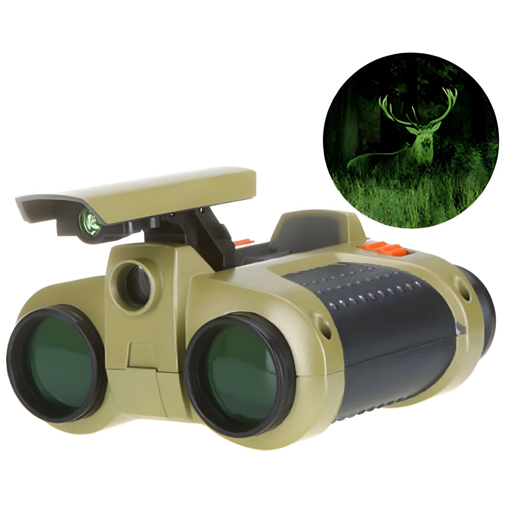 Binoculars | Night Vision Binoculars for Kids | 4x30 Magnification | Robust and Waterproof
