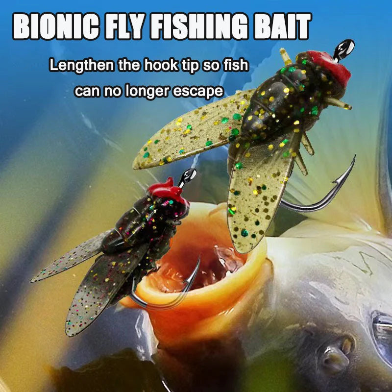 Bionic Fly Insect Fishing Lures for Anglers, 20 Pcs