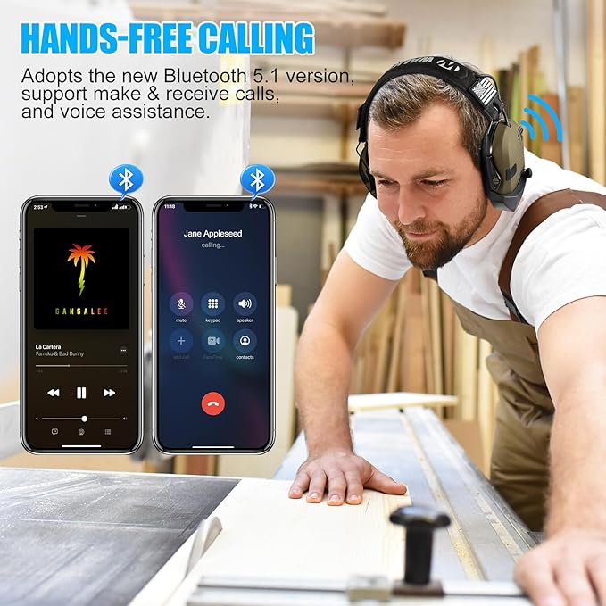Bluetooth Adapter for Shooting Earmuffs - Wireless Hearing Protection