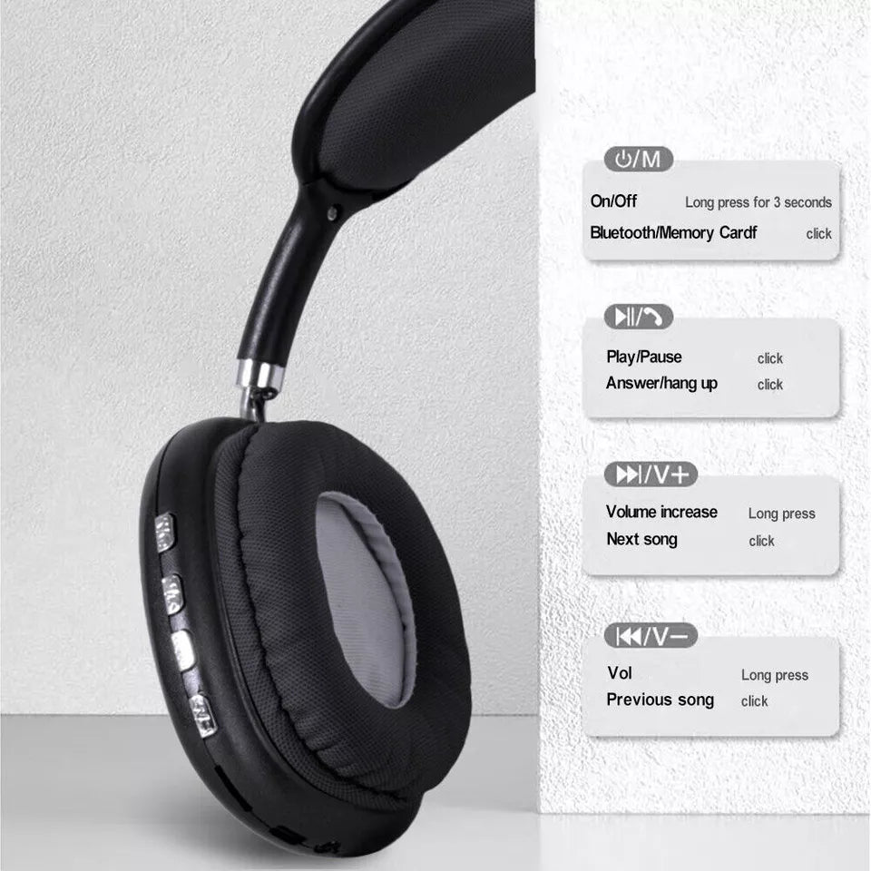 Bluetooth Headphones with HiFi Stereo & Noise Cancelling