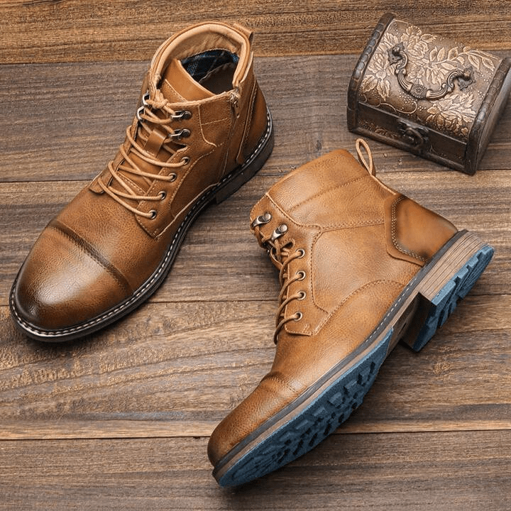 Boots with Side Zipper and Non-Slip Sole