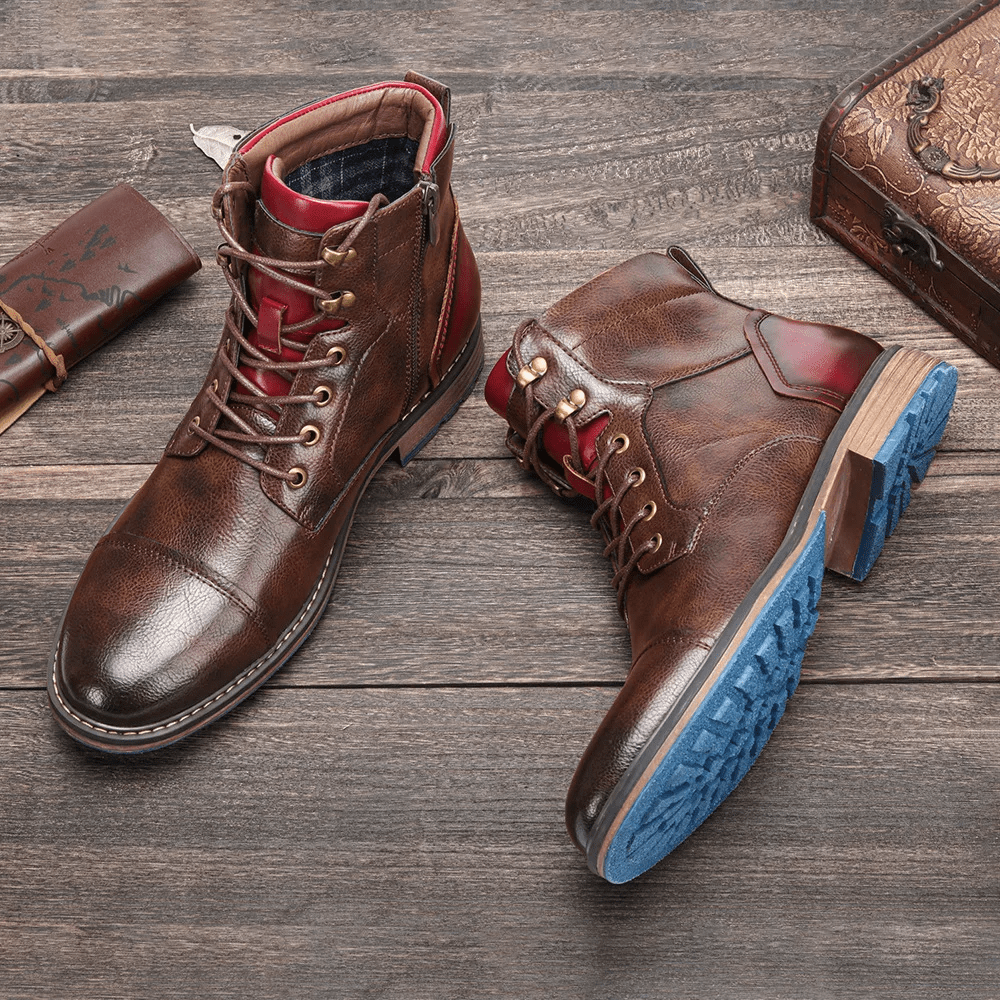 Boots with Side Zipper and Non-Slip Sole