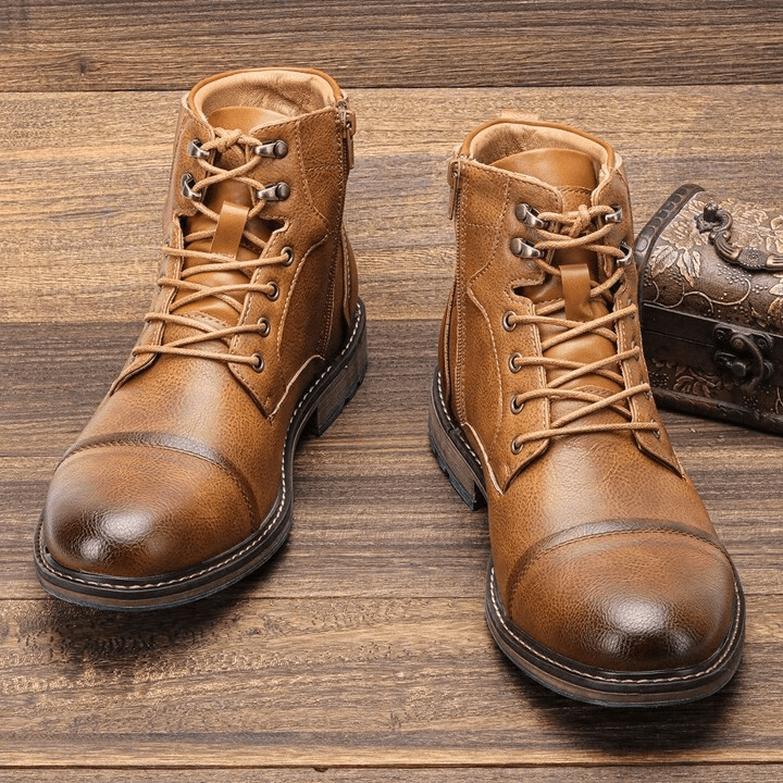 Boots with Side Zipper and Non-Slip Sole