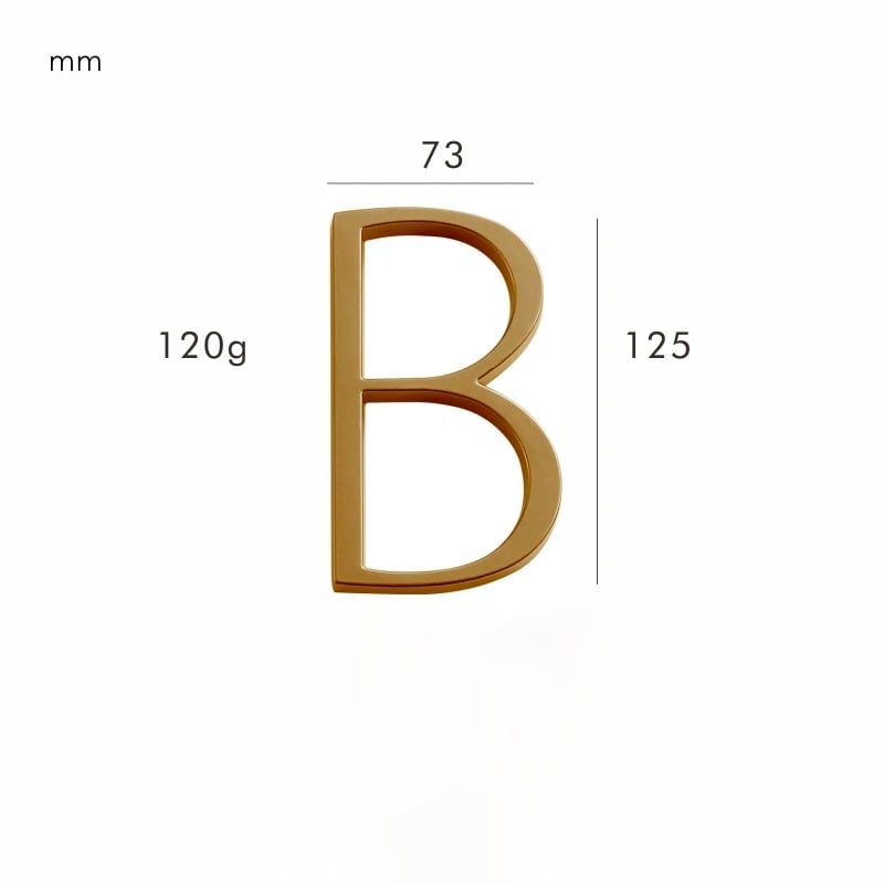 Brass House Numbers Satin Finish and Timeless Elegance