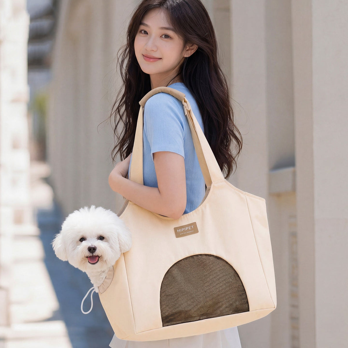 Breathable Canvas Pet Carrier Bag