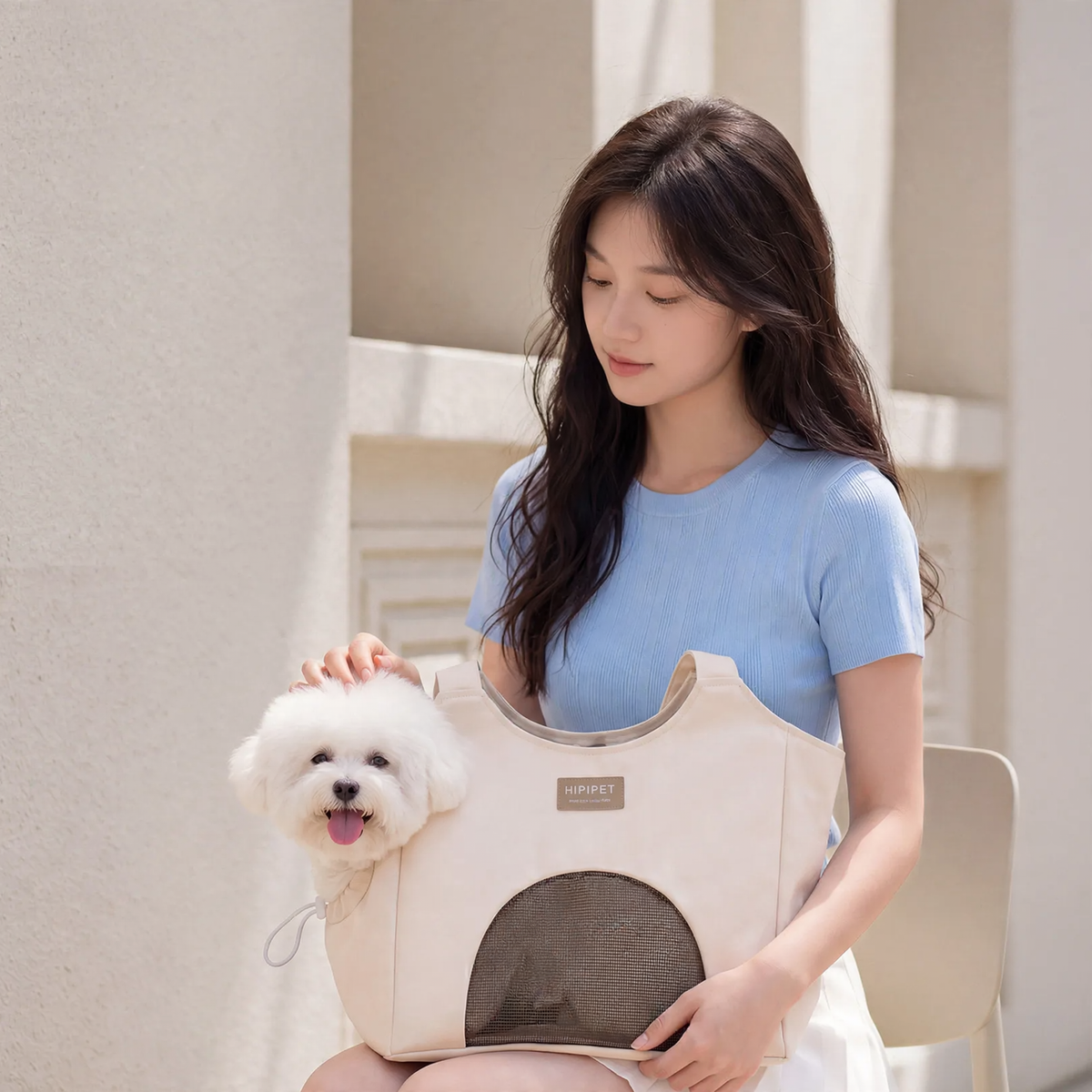 Breathable Canvas Pet Carrier Bag