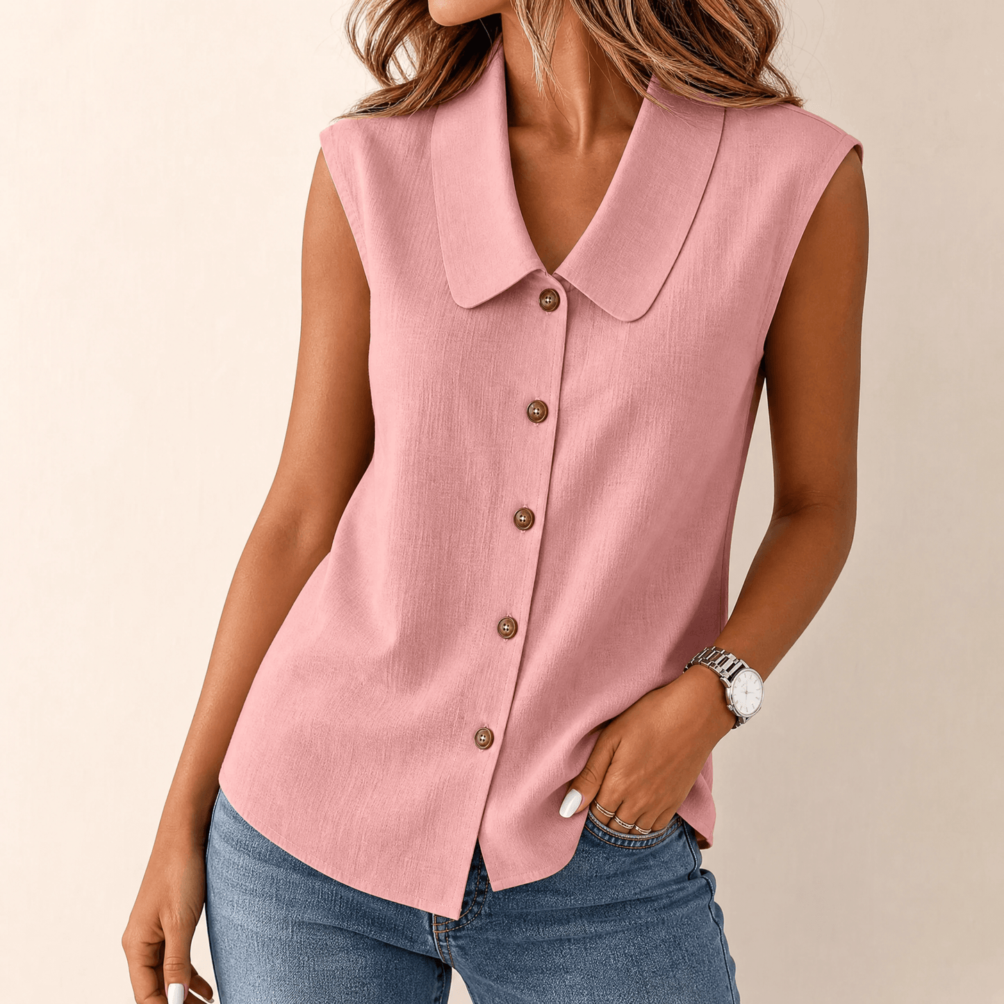 Breezy Collared Summer Top