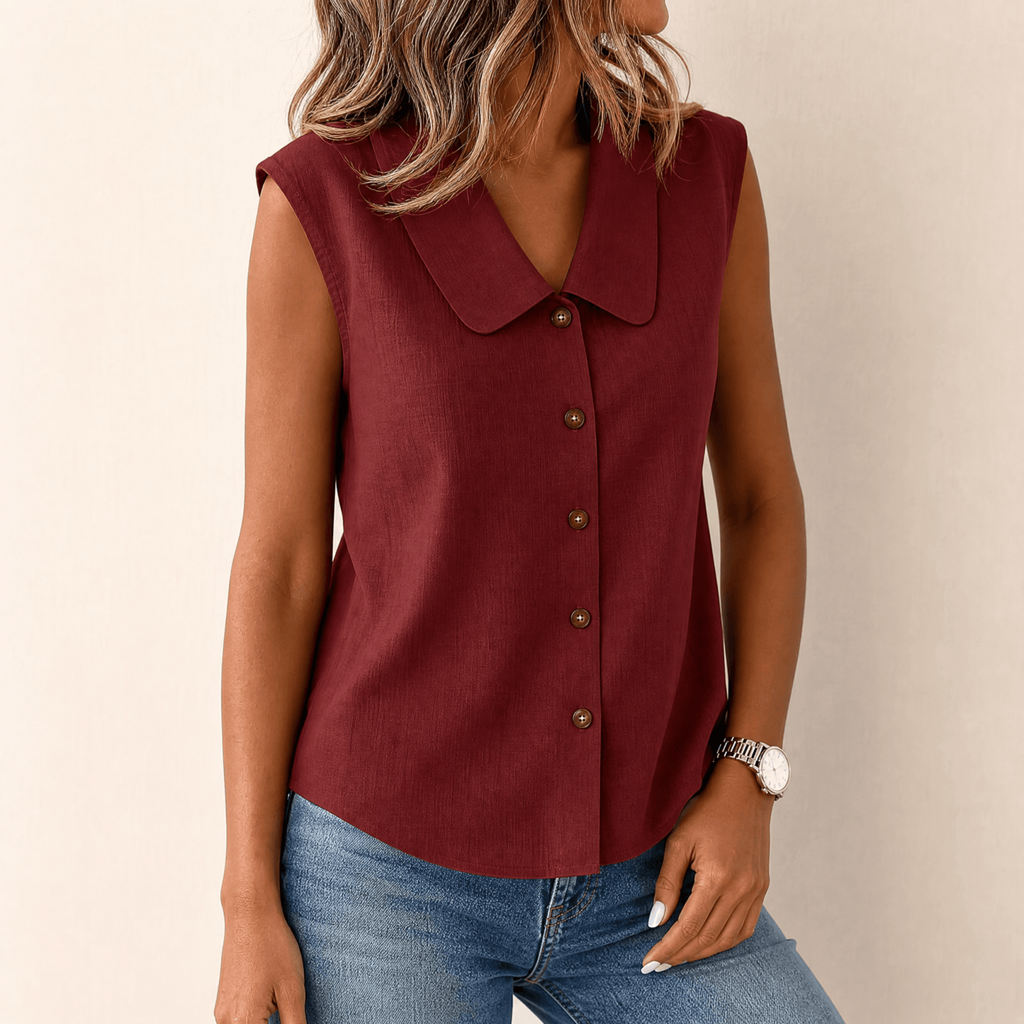 Breezy Collared Summer Top