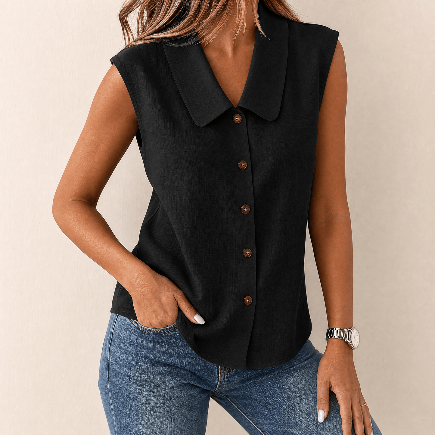 Breezy Collared Summer Top
