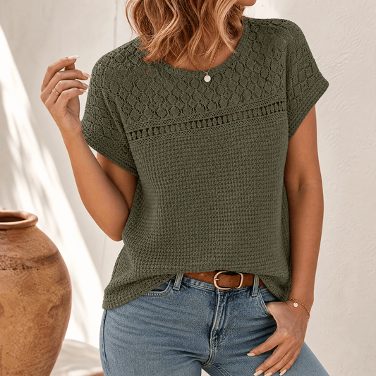 Breezy Open-Weave Top