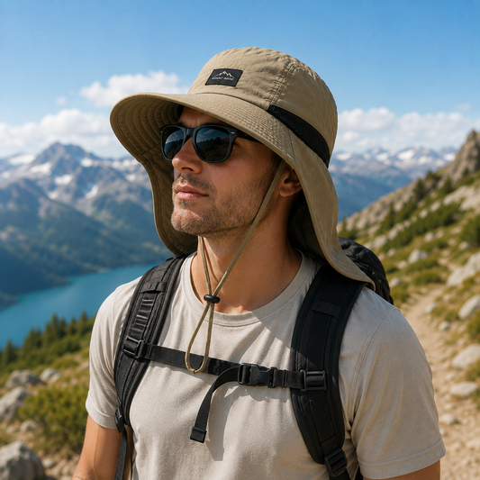 Brimveil Hiking Sun Hat with Neck Flap | UPF 50+