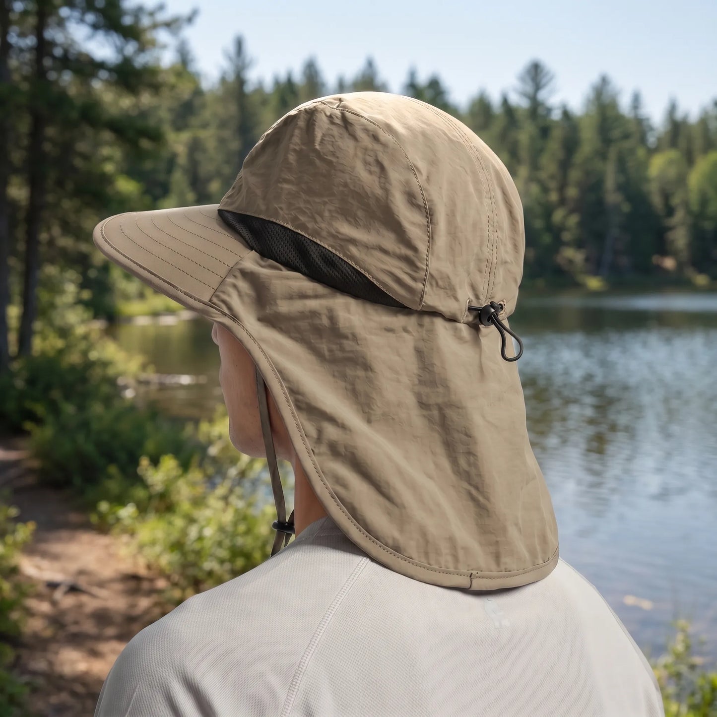 Brimveil Hiking Sun Hat with Neck Flap | UPF 50+