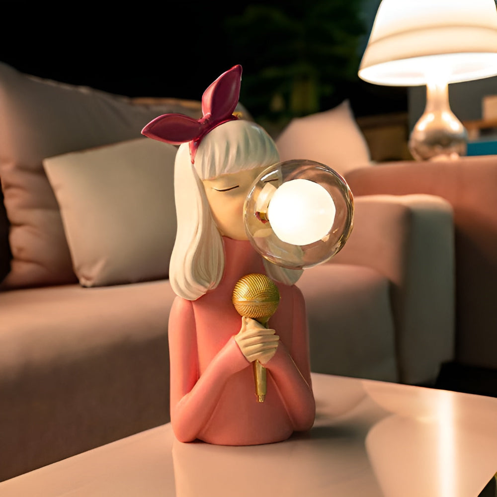 BubbleFairies Table Lamp – Enchanting Quartet Cartoon Girl Figurine Light
