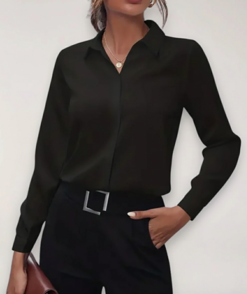 Buttoned Office Blouse