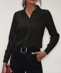 Buttoned Office Blouse
