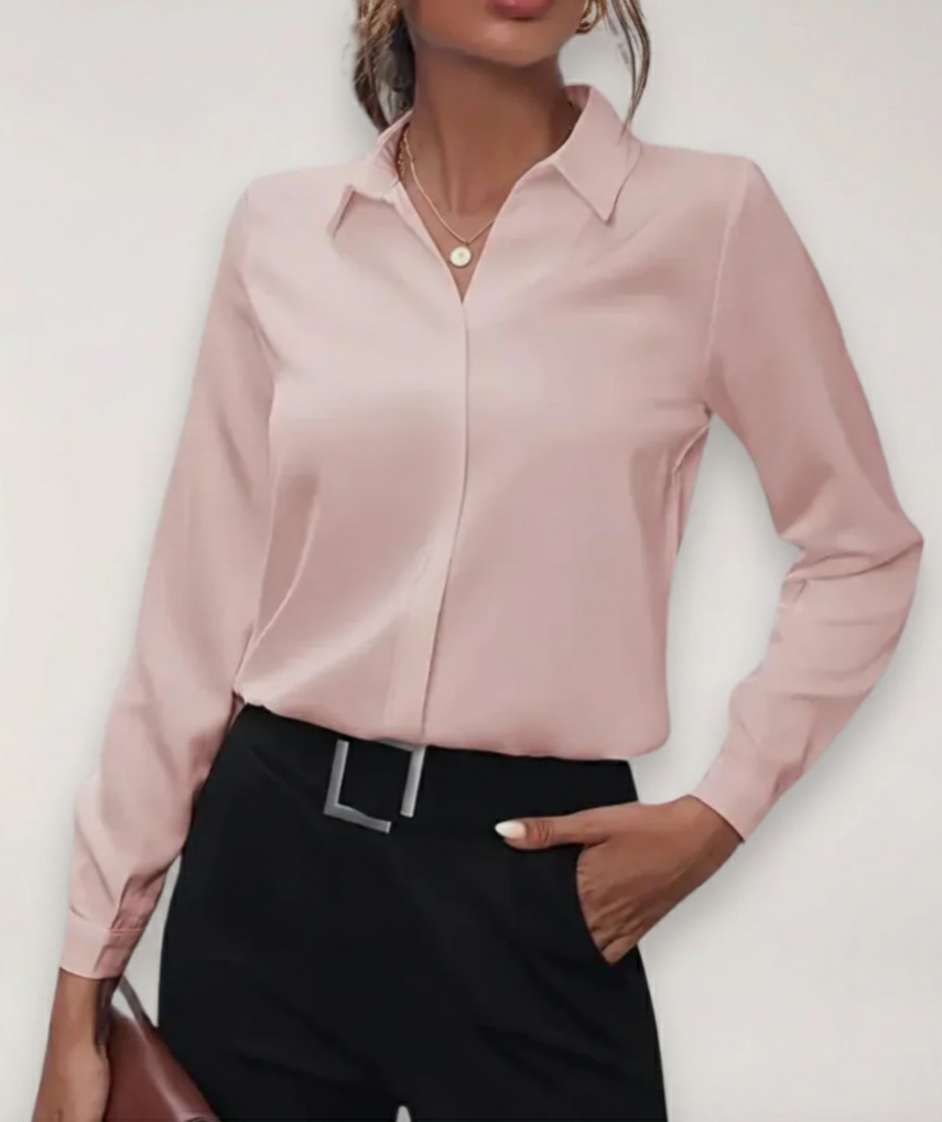 Buttoned Office Blouse