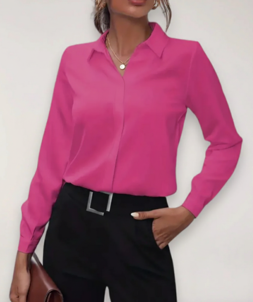 Buttoned Office Blouse