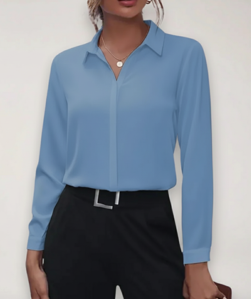 Buttoned Office Blouse