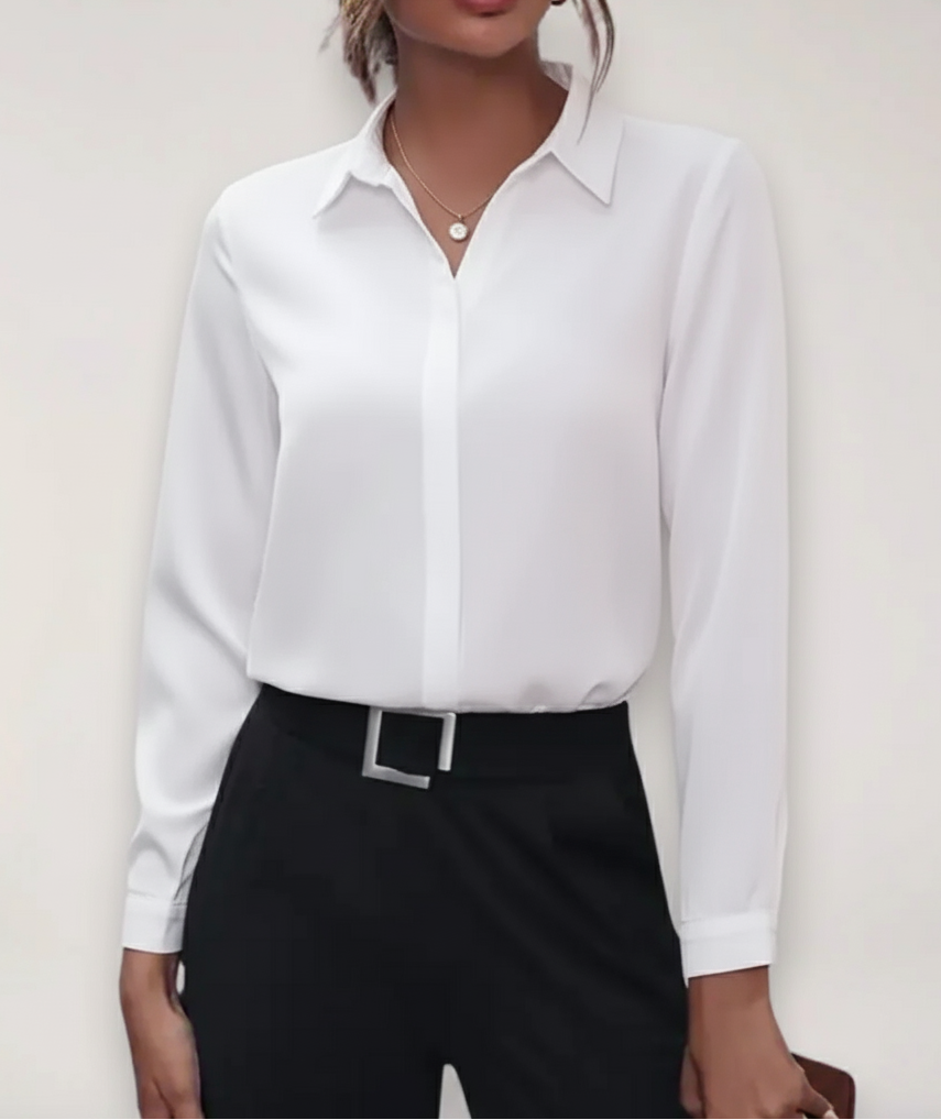 Buttoned Office Blouse