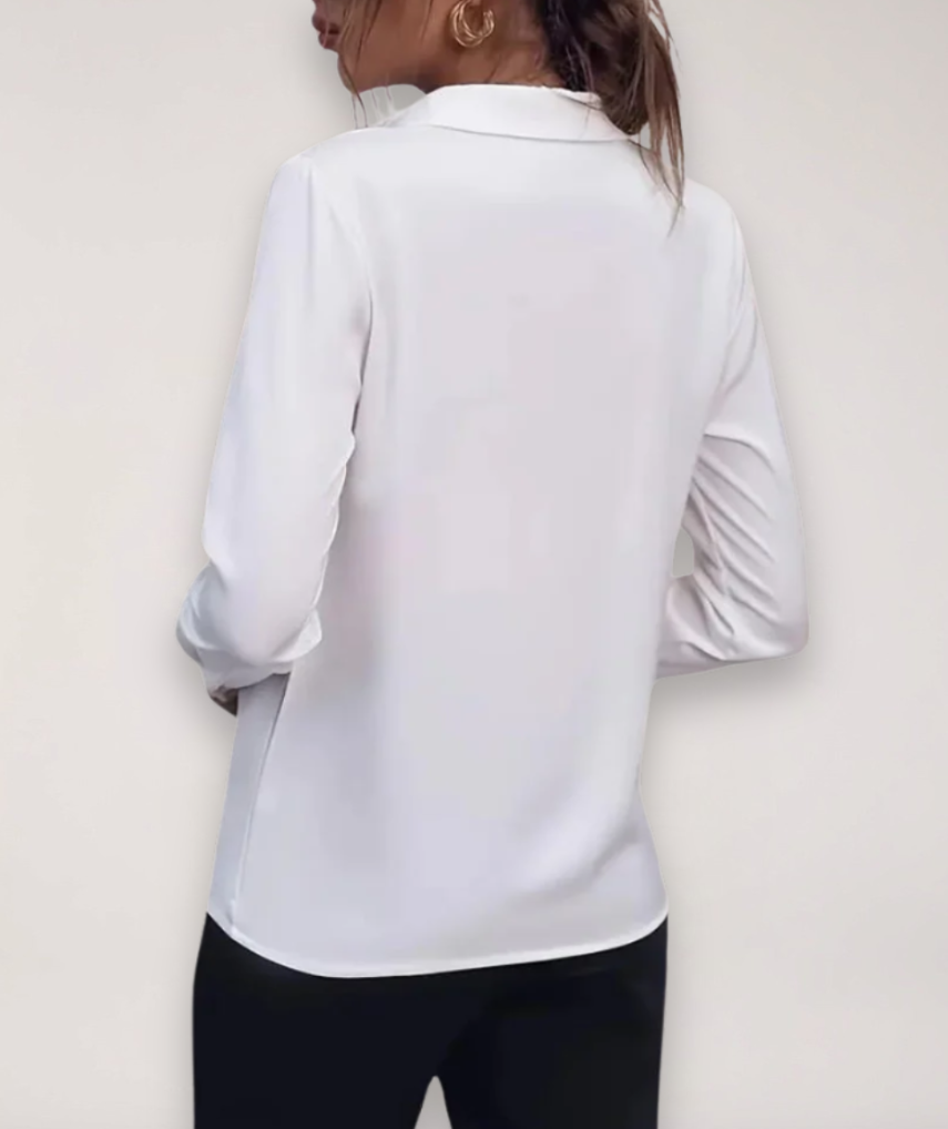 Buttoned Office Blouse
